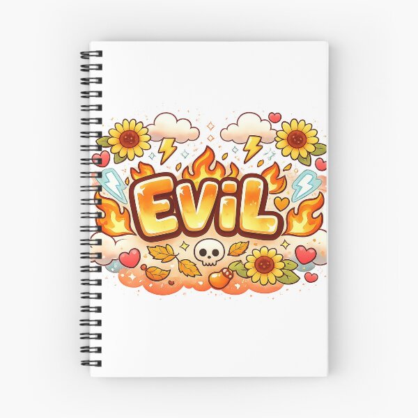 Item preview, EVIL Cute Skull On Fire Kawaii Streetwear designed and sold by raevil.