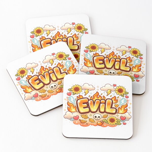 Item preview, EVIL Cute Skull On Fire Kawaii Streetwear designed and sold by raevil.