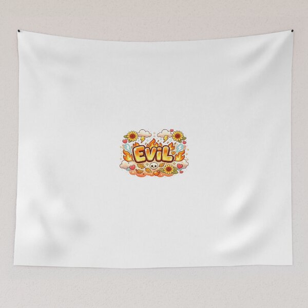 Item preview, EVIL Cute Skull On Fire Kawaii Streetwear designed and sold by raevil.