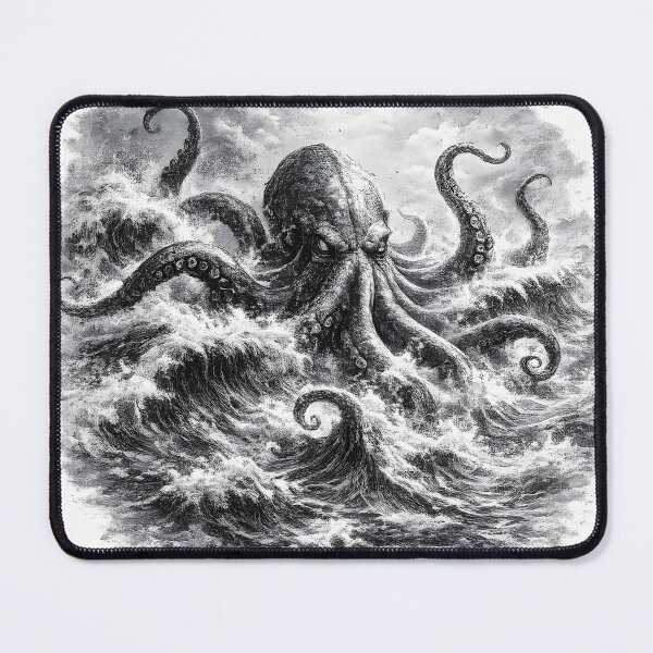 Item preview, Octopus made of waves designed and sold by AggAverse.