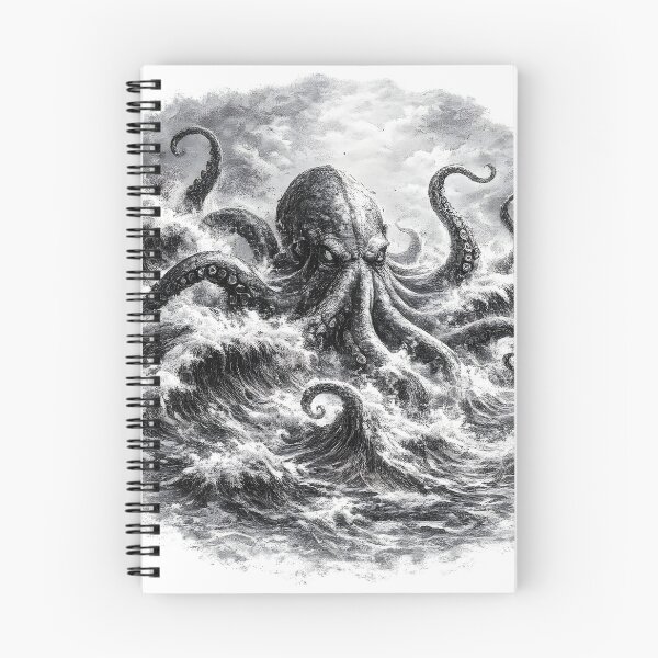 Item preview, Octopus made of waves designed and sold by AggAverse.