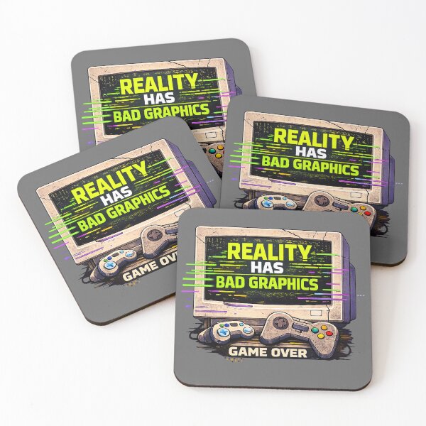Item preview, Reality Has Bad Graphics – Retro Gaming Glitch Art Design designed and sold by Makuno Studio.