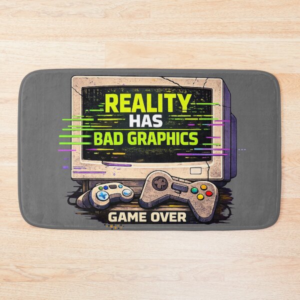 Item preview, Reality Has Bad Graphics – Retro Gaming Glitch Art Design designed and sold by Makuno Studio.