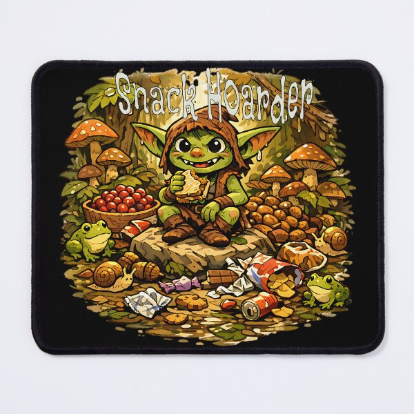 Item preview, Whimsical Snack Hoarder Little Forest Goblin designed and sold by NSB-Design.