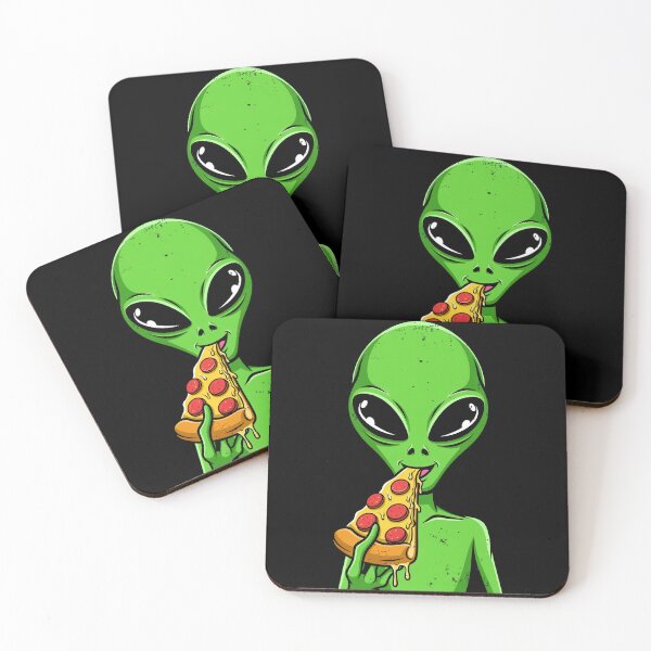 Item preview, Alien Pizza Funny Sci Fi Humor Design designed and sold by vikingstshirts.