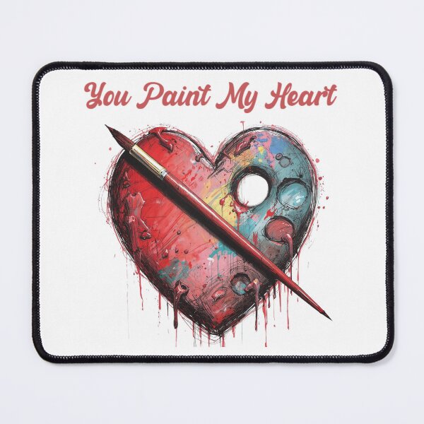 Item preview, You Paint My Heart – Artistic Love Palette Illustration designed and sold by Artinkcreative.