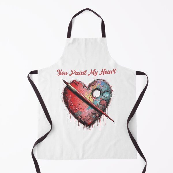 Item preview, You Paint My Heart – Artistic Love Palette Illustration designed and sold by Artinkcreative.