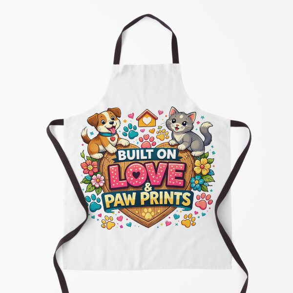Item preview, Built on Love and Paw prints designed and sold by STUDIO2026.