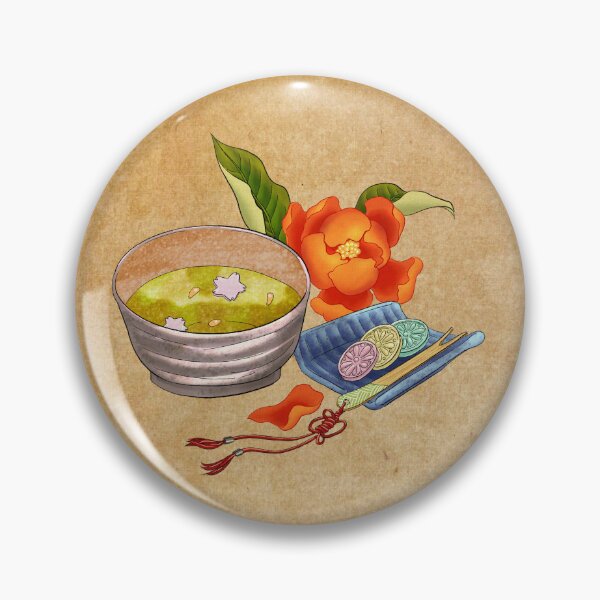 Item preview, Golden Serenity: Orange Flower on Rich Ochre  designed and sold by QamarART Paintings.