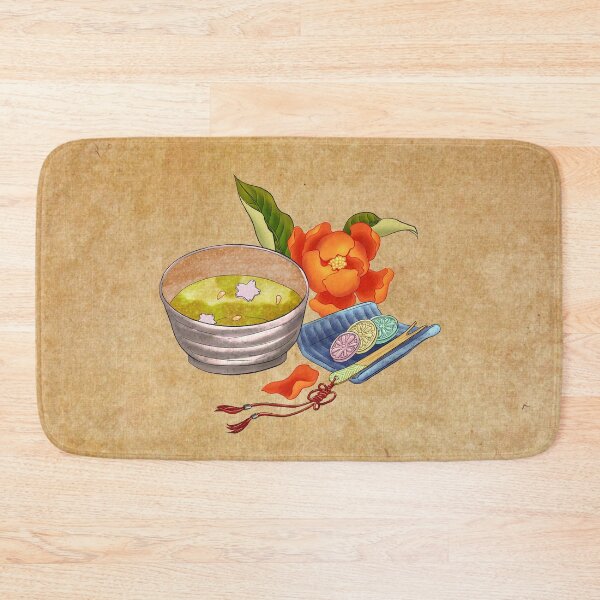 Item preview, Golden Serenity: Orange Flower on Rich Ochre  designed and sold by QamarART Paintings.