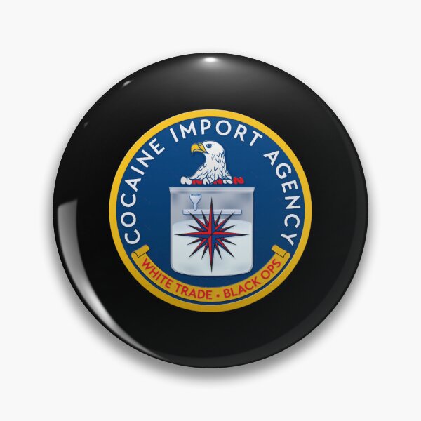 Item preview, CIA Cocain Import Agency Essential White Trade Black Ops Logo designed and sold by Adelzineddine.
