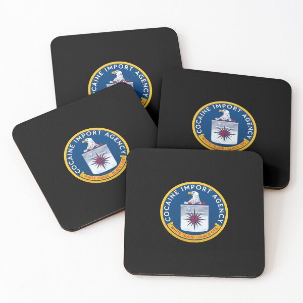 Item preview, CIA Cocain Import Agency Essential White Trade Black Ops Logo designed and sold by Adelzineddine.