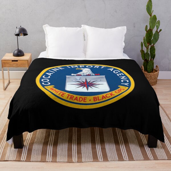 Item preview, CIA Cocain Import Agency Essential White Trade Black Ops Logo designed and sold by Adelzineddine.
