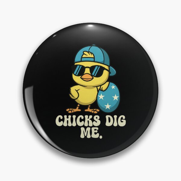 Item preview, Chicks Dig Me Cool Duck Cartoon Design designed and sold by vikingstshirts.