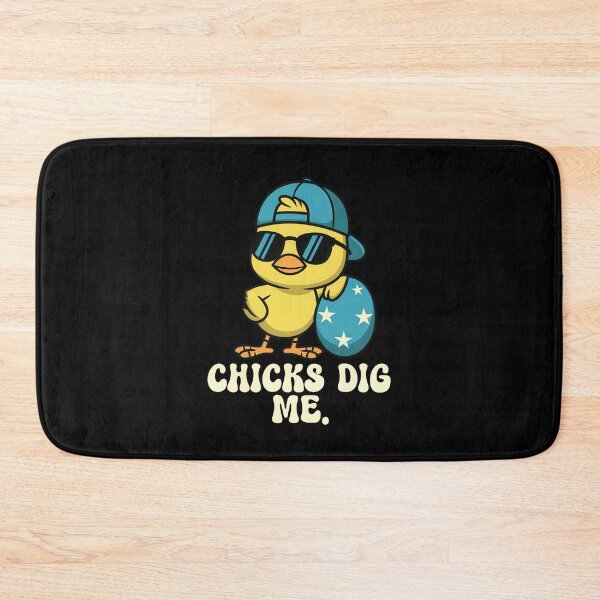 Item preview, Chicks Dig Me Cool Duck Cartoon Design designed and sold by vikingstshirts.