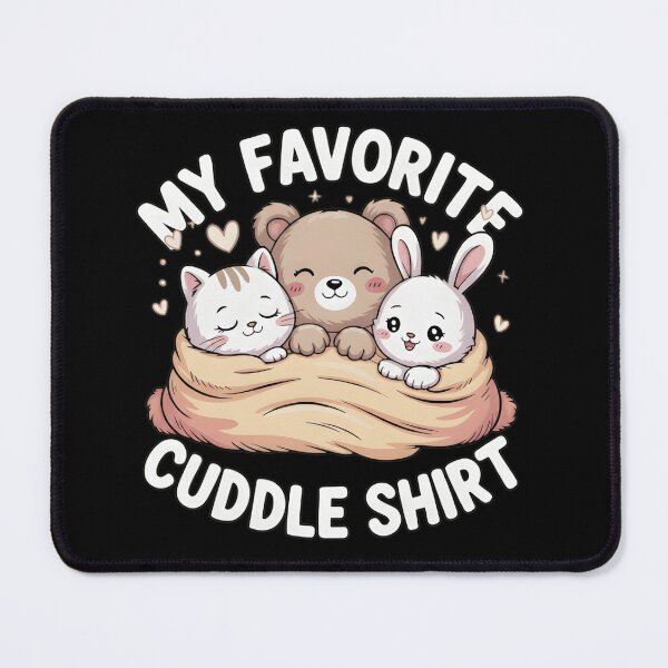 Item preview, My Favorite Cuddle Shirt - Cute Kawaii Sleeping Bear Cat Bunny Design designed and sold by haitrieuic96.