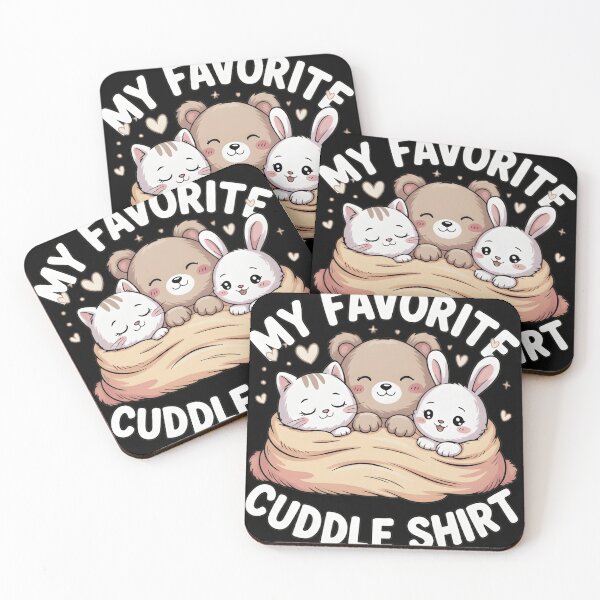 Item preview, My Favorite Cuddle Shirt - Cute Kawaii Sleeping Bear Cat Bunny Design designed and sold by haitrieuic96.