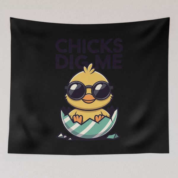 Item preview, Chicks Dig Me Funny Duck Egg Design designed and sold by vikingstshirts.