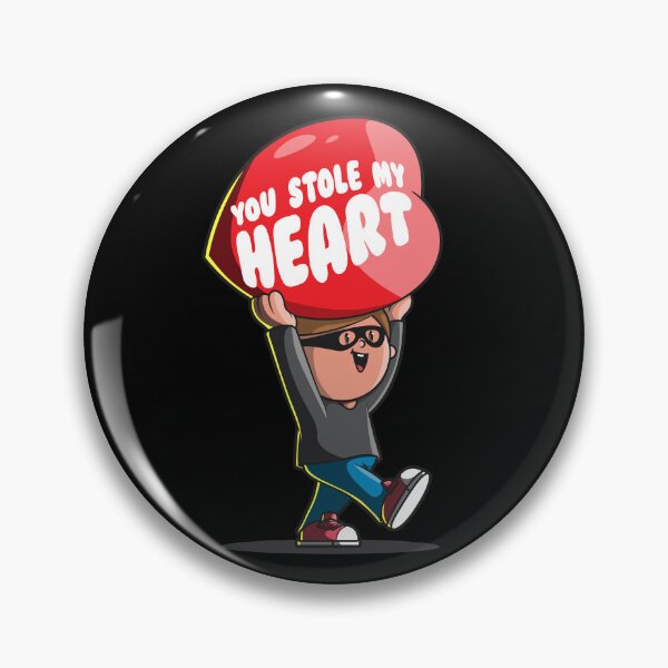 Item preview, Valentines Day - You stole my heart romantic love struck robber designed and sold by messy-nessie.