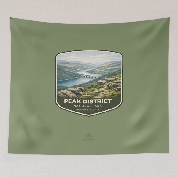 Item preview, Peak District National Park, United Kingdom | Iconic Trails & Peaks Series designed and sold by WanderUpNorth.