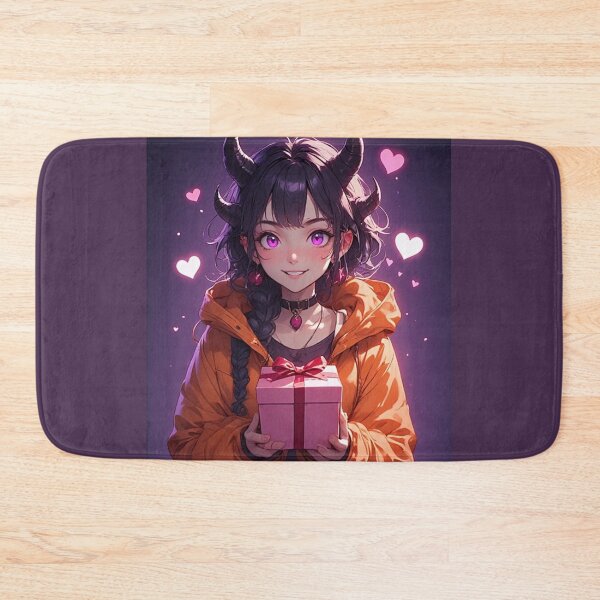 Item preview, Orange demon girl in love designed and sold by ArtsJulian.