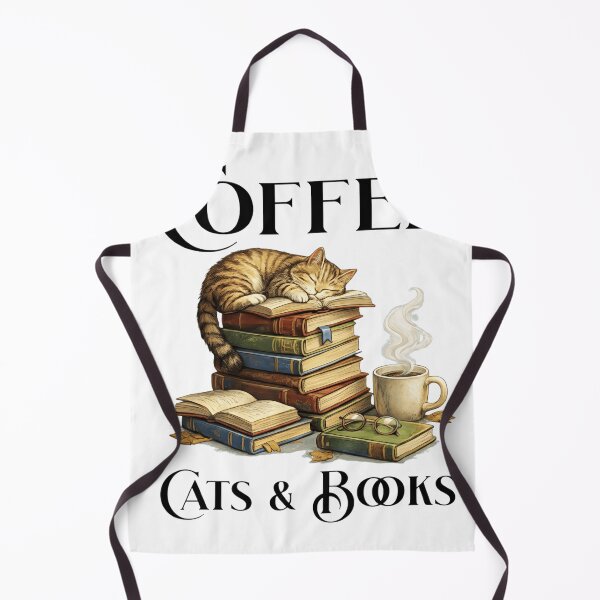 Item preview, Coffee Cats & Books - Cozy Academic Tabby Cat Design designed and sold by haitrieuic96.