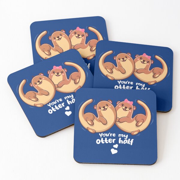 Item preview, Valentines Day - You're my otter half - significant otter designed and sold by messy-nessie.