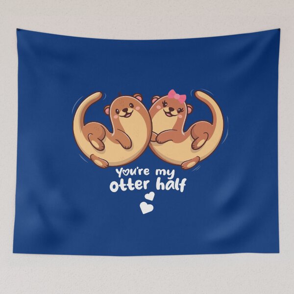 Item preview, Valentines Day - You're my otter half - significant otter designed and sold by messy-nessie.