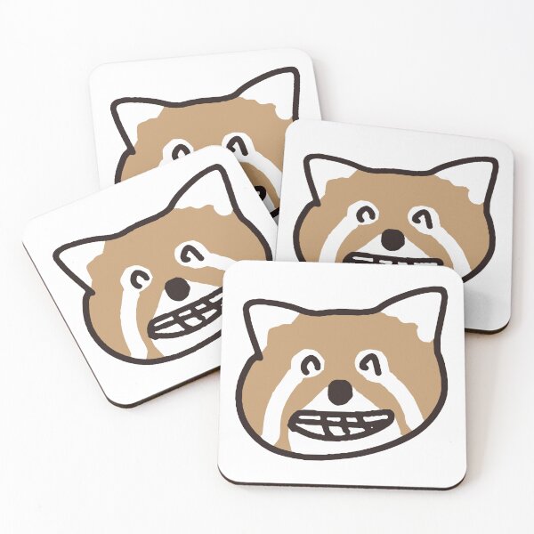 Item preview, nikoniko Redpanda smile animals Illustration designed and sold by witty_sheep.