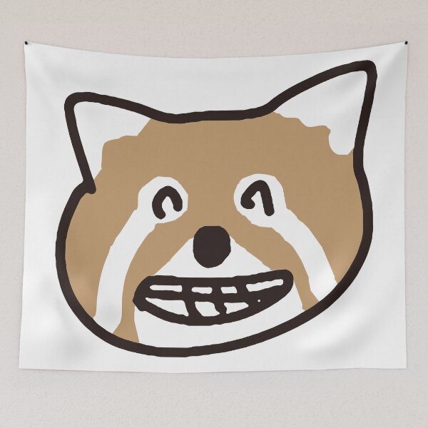 Item preview, nikoniko Redpanda smile animals Illustration designed and sold by witty_sheep.