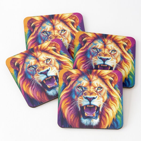 Item preview, King. Lion colorful pop art designed and sold by Grypis.