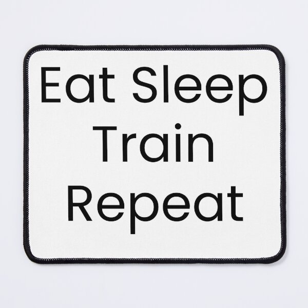 Artikelvorschau, Eat Sleep Train Repeat Fitness-Shirt | Workout-Shirt für Fitness und Lifestyle entworfen und verkauft von FitAuraStudio.