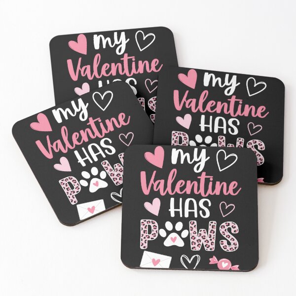 Item preview, My Valentine Has Paws Cute Love Design designed and sold by vikingstshirts.