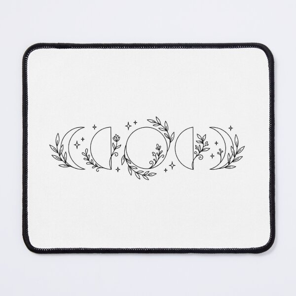 Item preview, Moon Phases Line Art with Botanical Floral Elements designed and sold by Stolen-Oddities.