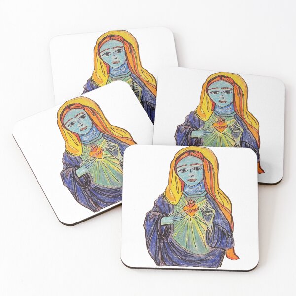 Item preview, Hand Drawn Mother Mary designed and sold by Lena Draws.