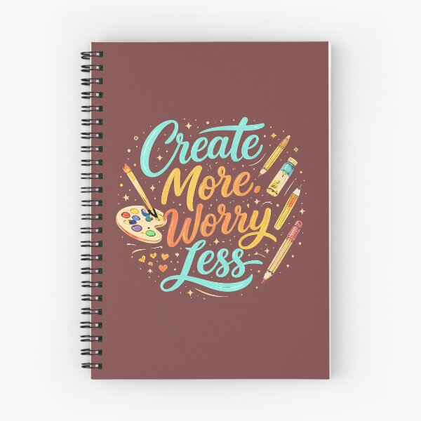 Item preview, Create More Worry Less designed and sold by STUDIO2026.