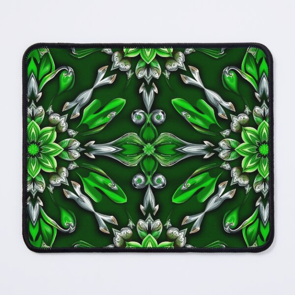 Item preview, green and silver floral designed and sold by sweetytops.