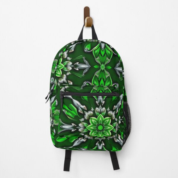 Item preview, green and silver floral  designed and sold by sweetytops.