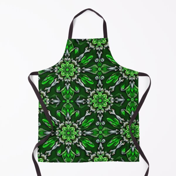 Item preview, green and silver floral  designed and sold by sweetytops.