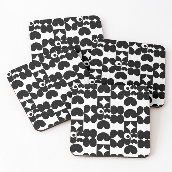 Item preview, Black & White Abstract Geometric Circles – Modern Minimal Op Art Pattern designed and sold by Spotted Doodles.
