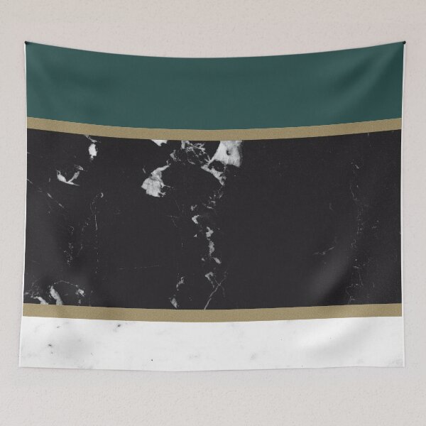 Item preview, Marble Mix Stripes #4 #black #white #green #gold #decor #art designed and sold by Anita's & Bella's Art.