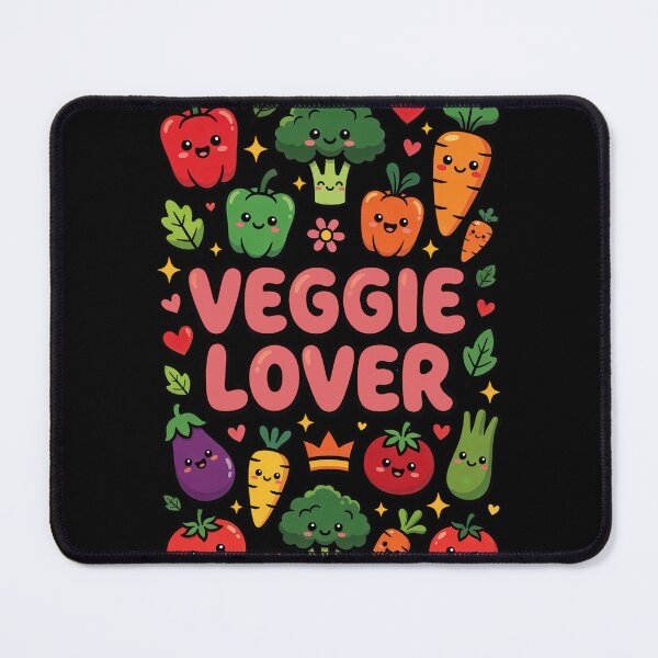 Item preview, Veggie Lover Cute Vegetable Illustration Design designed and sold by vikingstshirts.