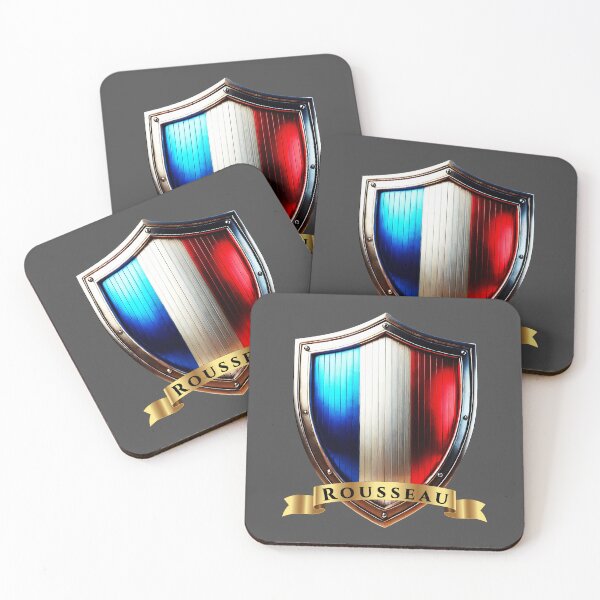 Item preview, Rousseau France Heraldic Name Shield designed and sold by Highlandkings.