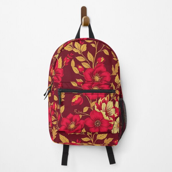 Item preview, Red and gold Floral designed and sold by sweetytops.