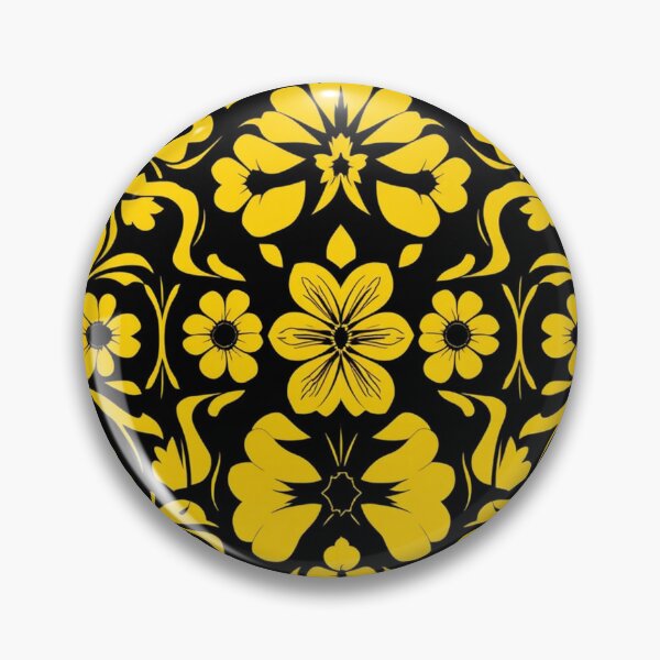 Item preview, yellow and black floral designed and sold by sweetytops.