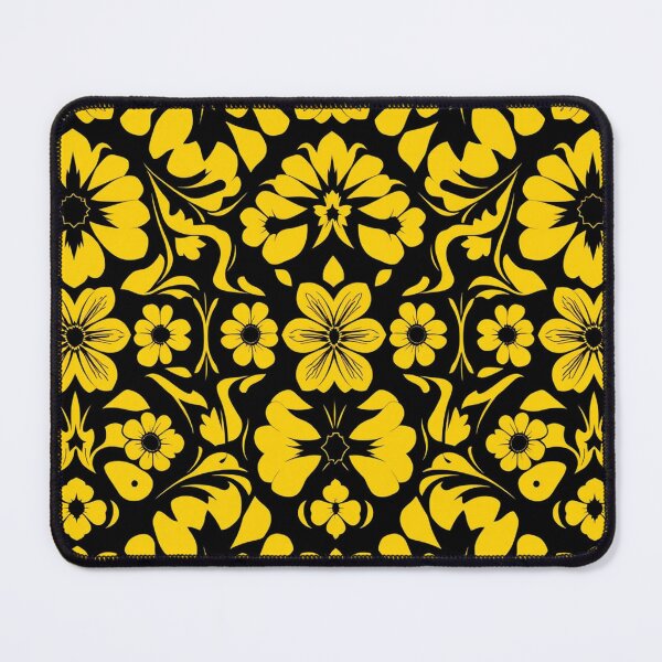 Item preview, yellow and black floral designed and sold by sweetytops.