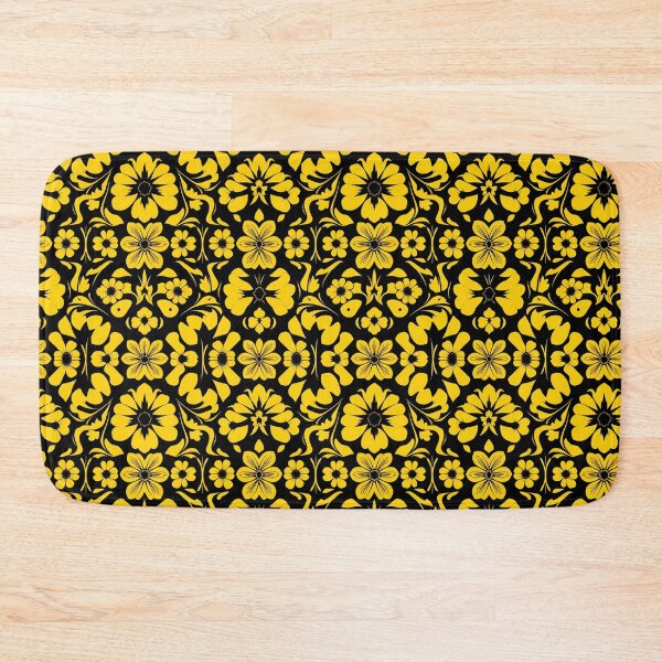 Item preview, yellow and black floral designed and sold by sweetytops.