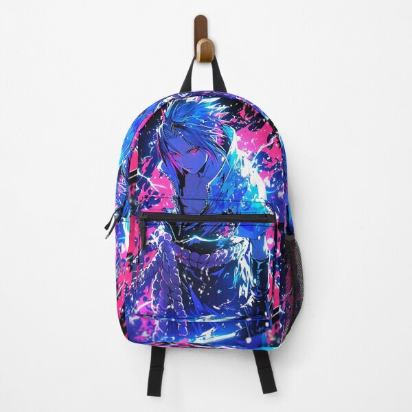 Item preview, Electric Fury: Anime Warrior in Neon Blaze designed and sold by Dyan4.