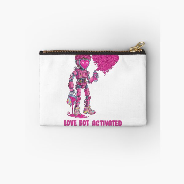 Item preview, Love Bot Activated – Graffiti Valentine Robot designed and sold by majesty-prints.