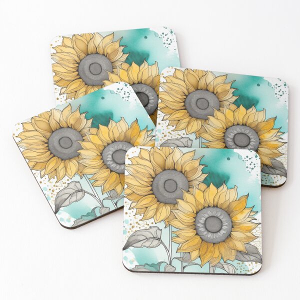 Item preview, Gilded Botanicals: Sunflowers No. 0026 designed and sold by FaerieFusion.